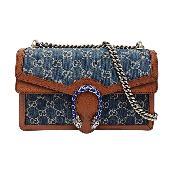 Dionysus Small Monogram Denim Blue