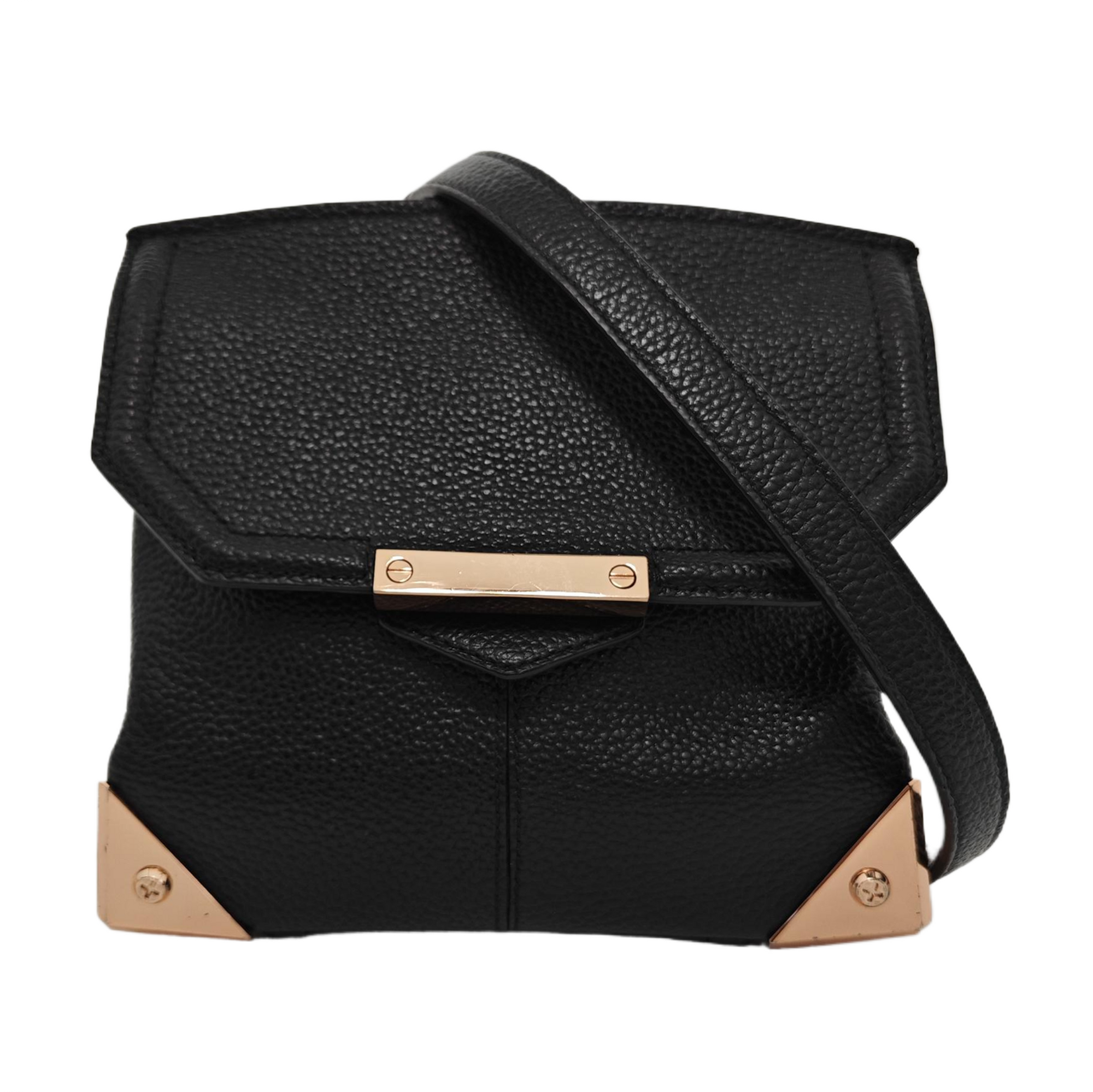 Calfskin Crossbody Bag Black