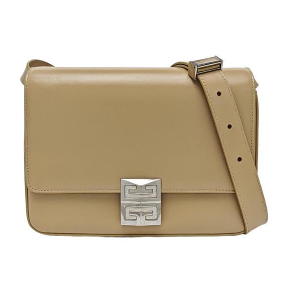 Calfskin Shoulder Bag Medium Beige