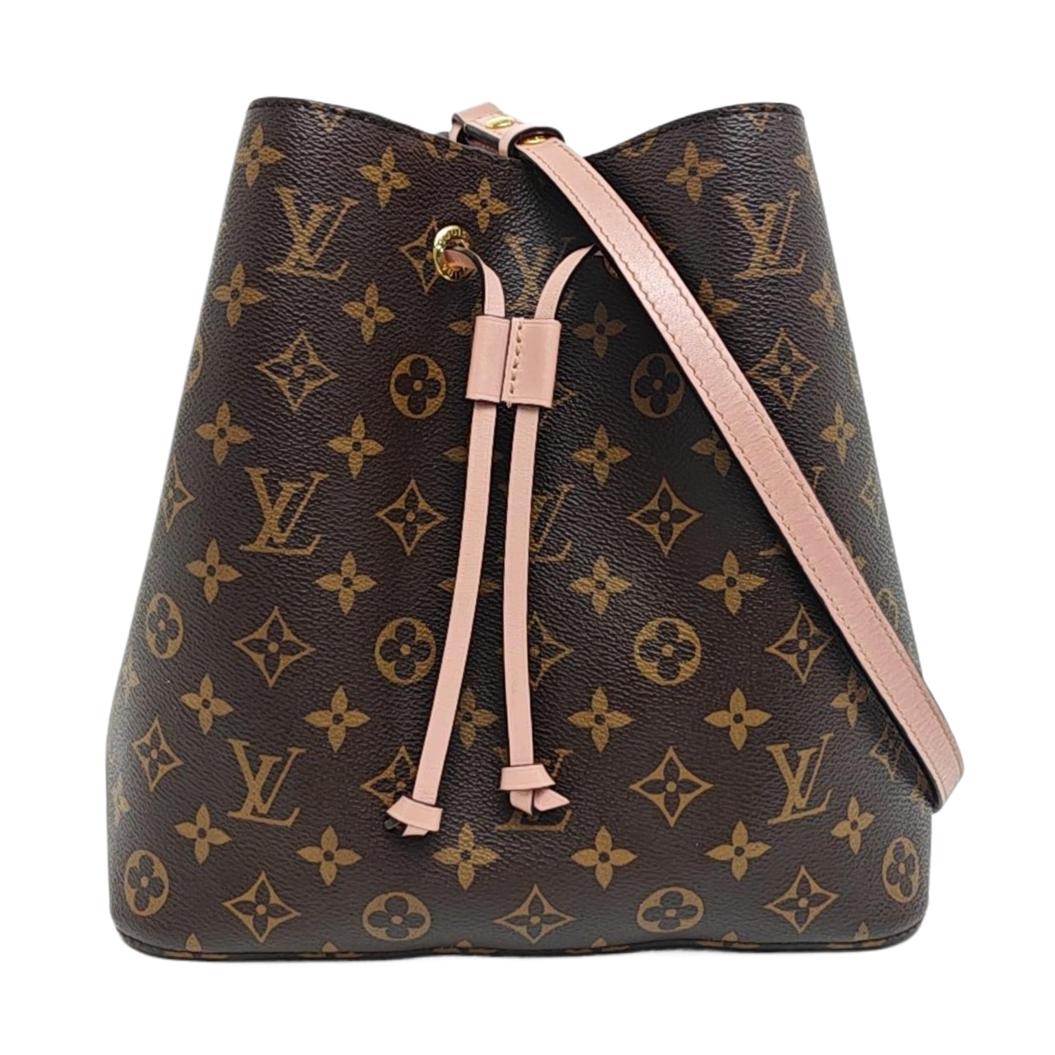 NÉONOÉ MM Monogram Coated Canvas Brown