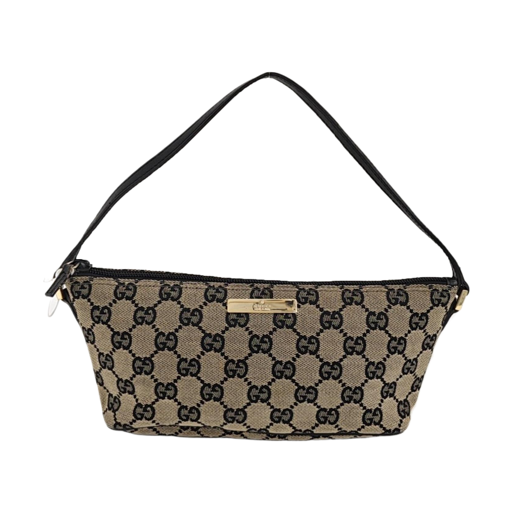 Monogram Canvas Top Handle Bag Brown