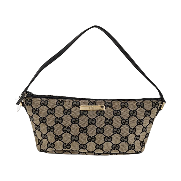 Monogram Canvas Top Handle Bag Brown