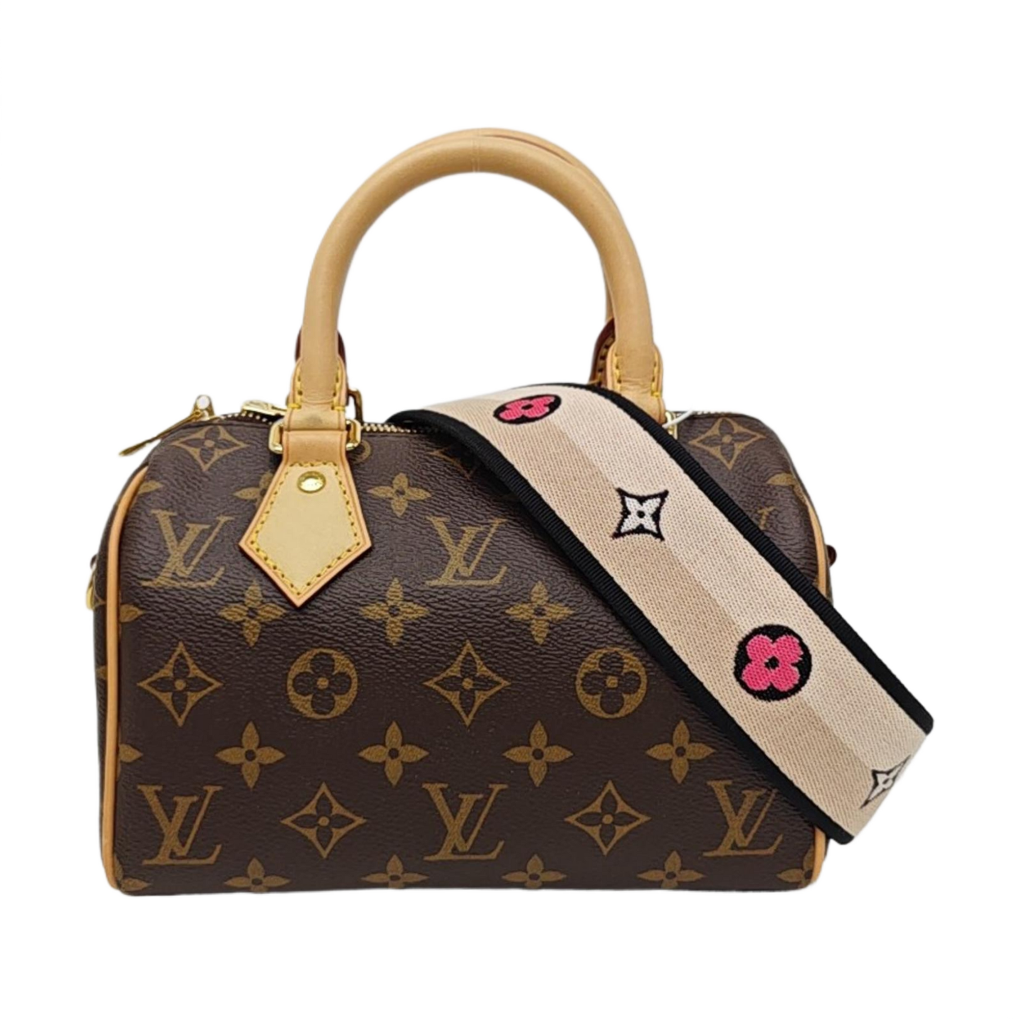 SPEEDY 20 Monogram Coated Canvas Brown