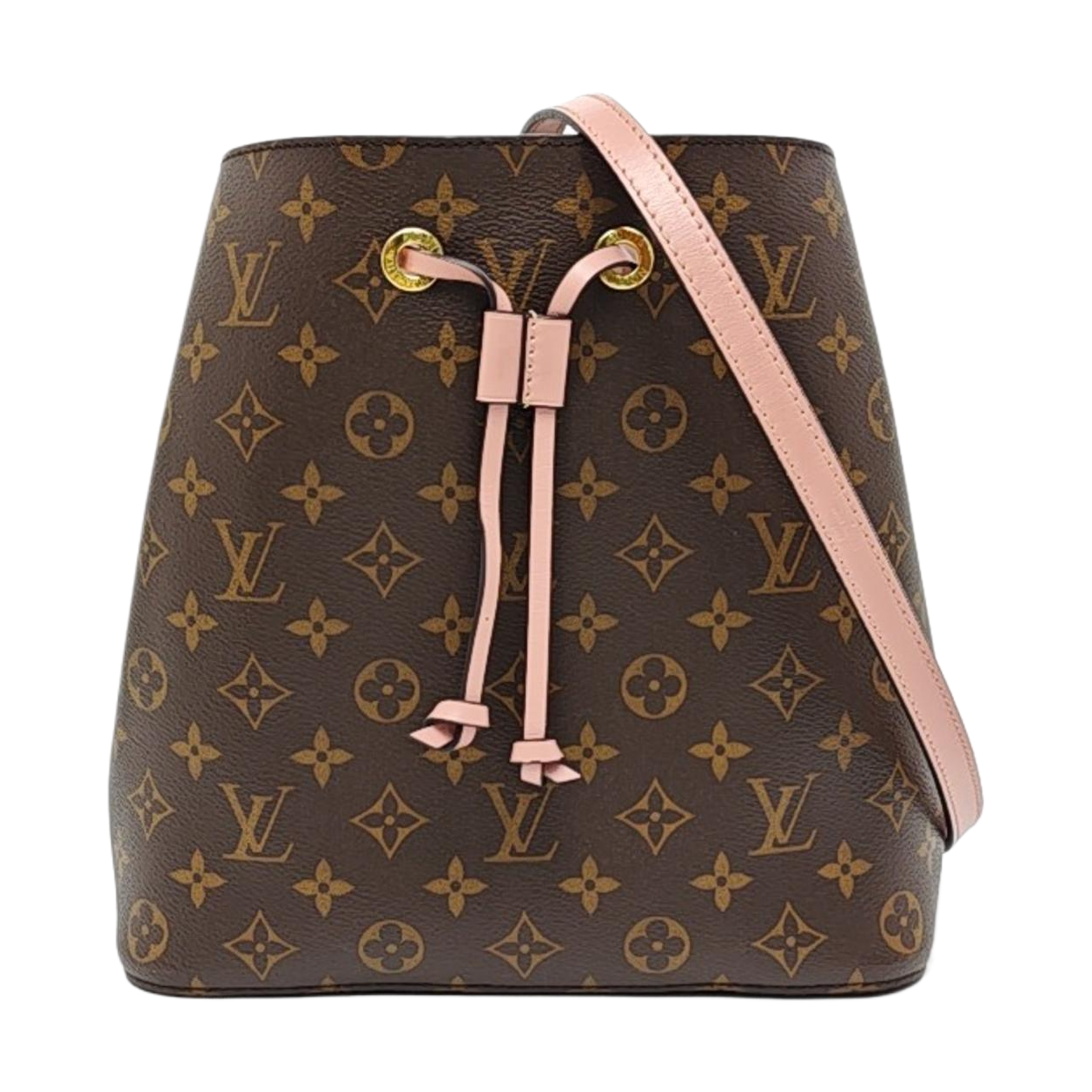 NÉONOÉ MM Monogram Coated Canvas Brown