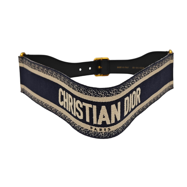 Fabric Waist Cincher Blue