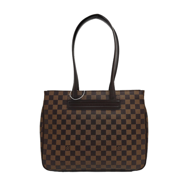 PARIOLI PM Damier Ebene Coated Canvas Brown