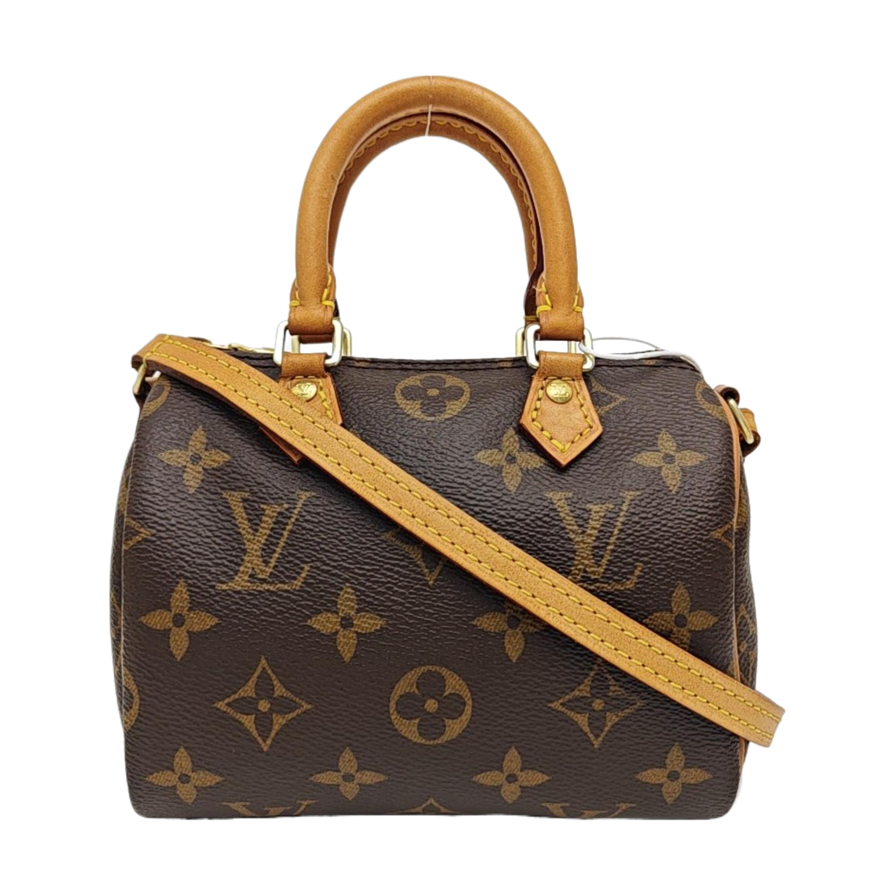 SPEEDY Nano Monogram Coated Canvas Brown