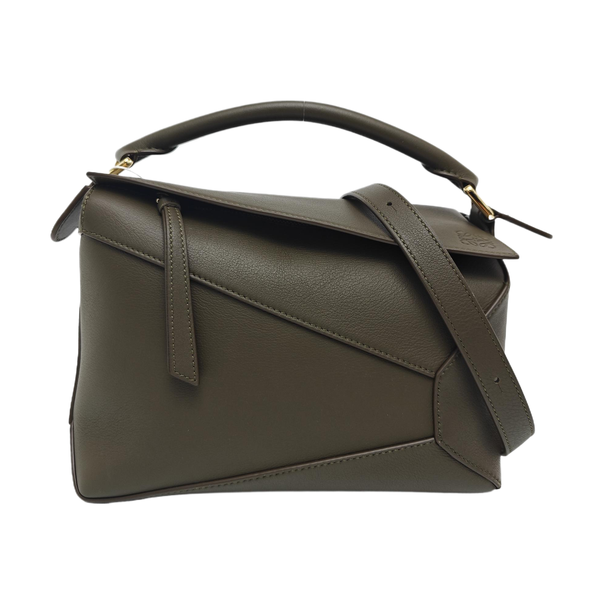 Puzzle Small Calfskin Green