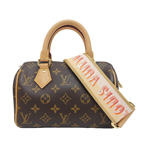 SPEEDY 20 Monogram Coated Canvas Brown