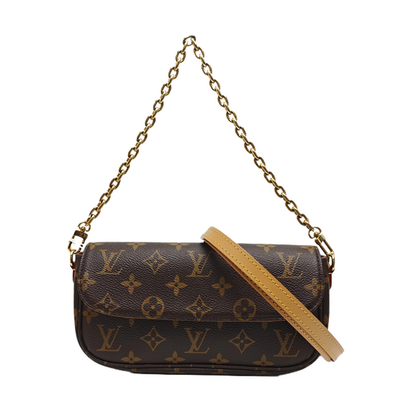 IVY Monogram Coated Canvas Brown