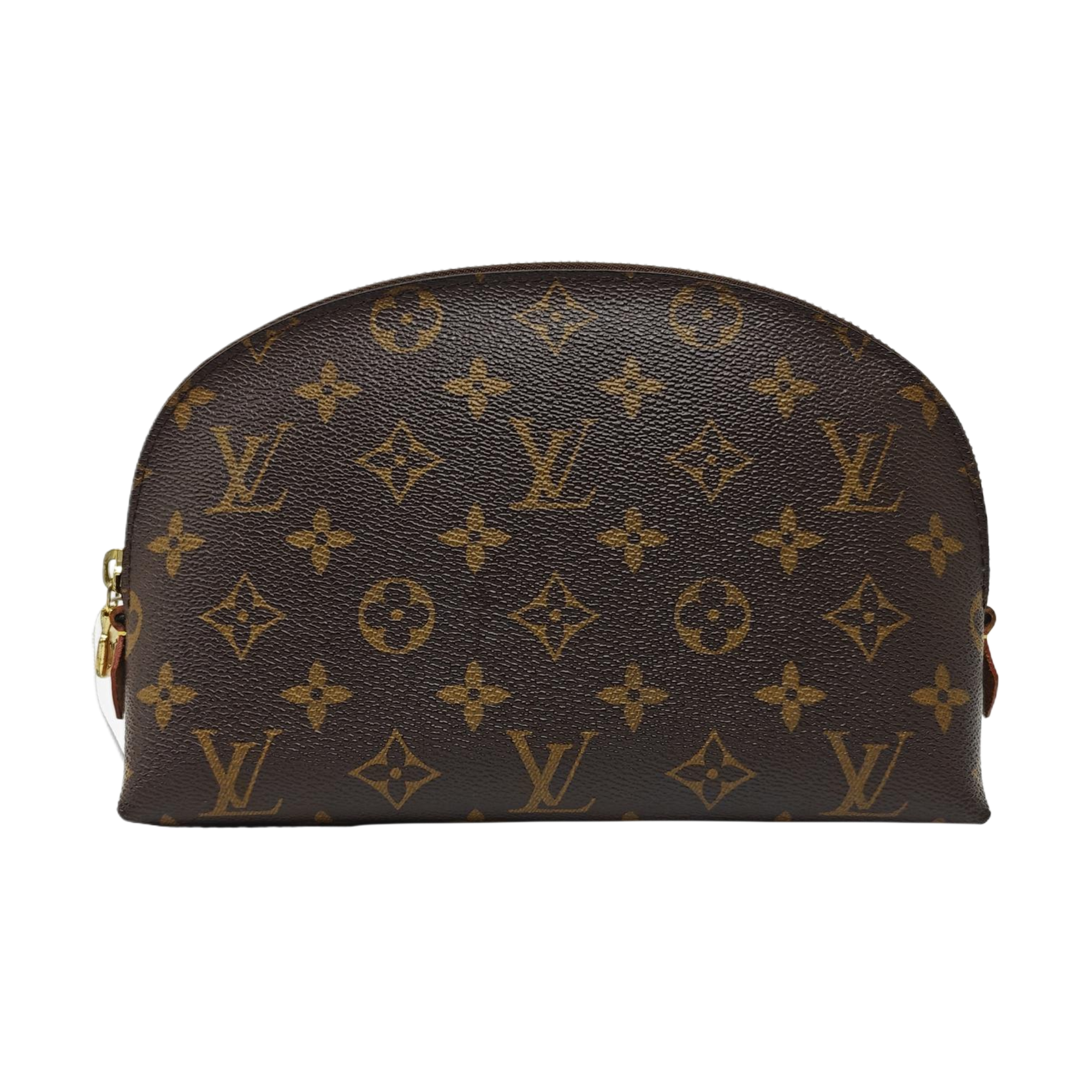COSMETIC Monogram Coated Canvas Brown