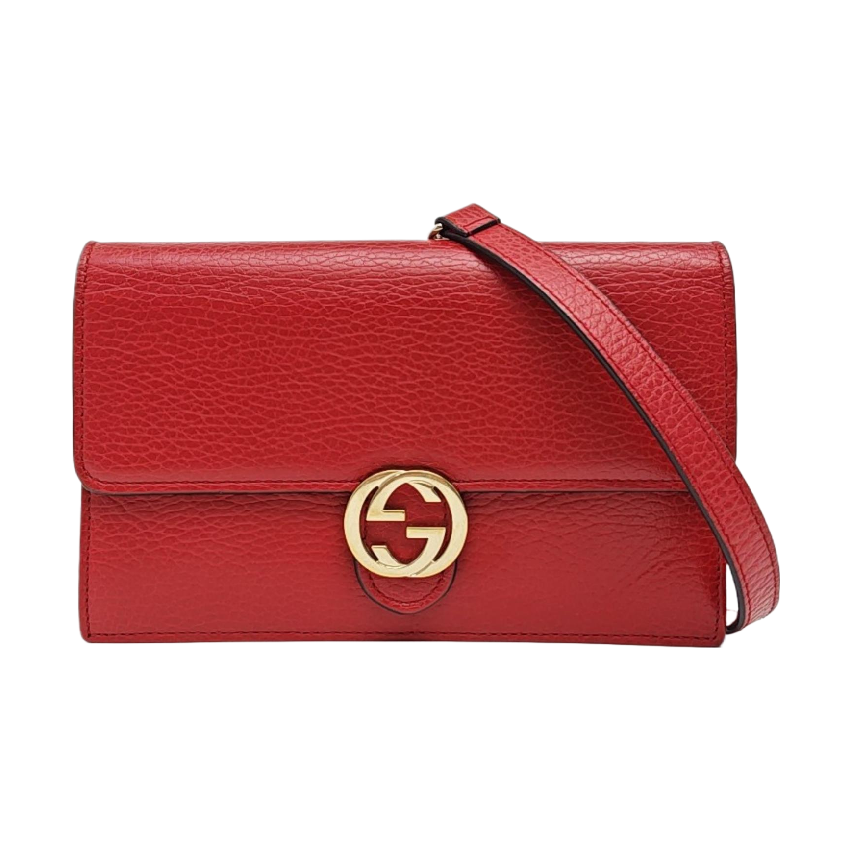Calfskin Shoulder Bag Red