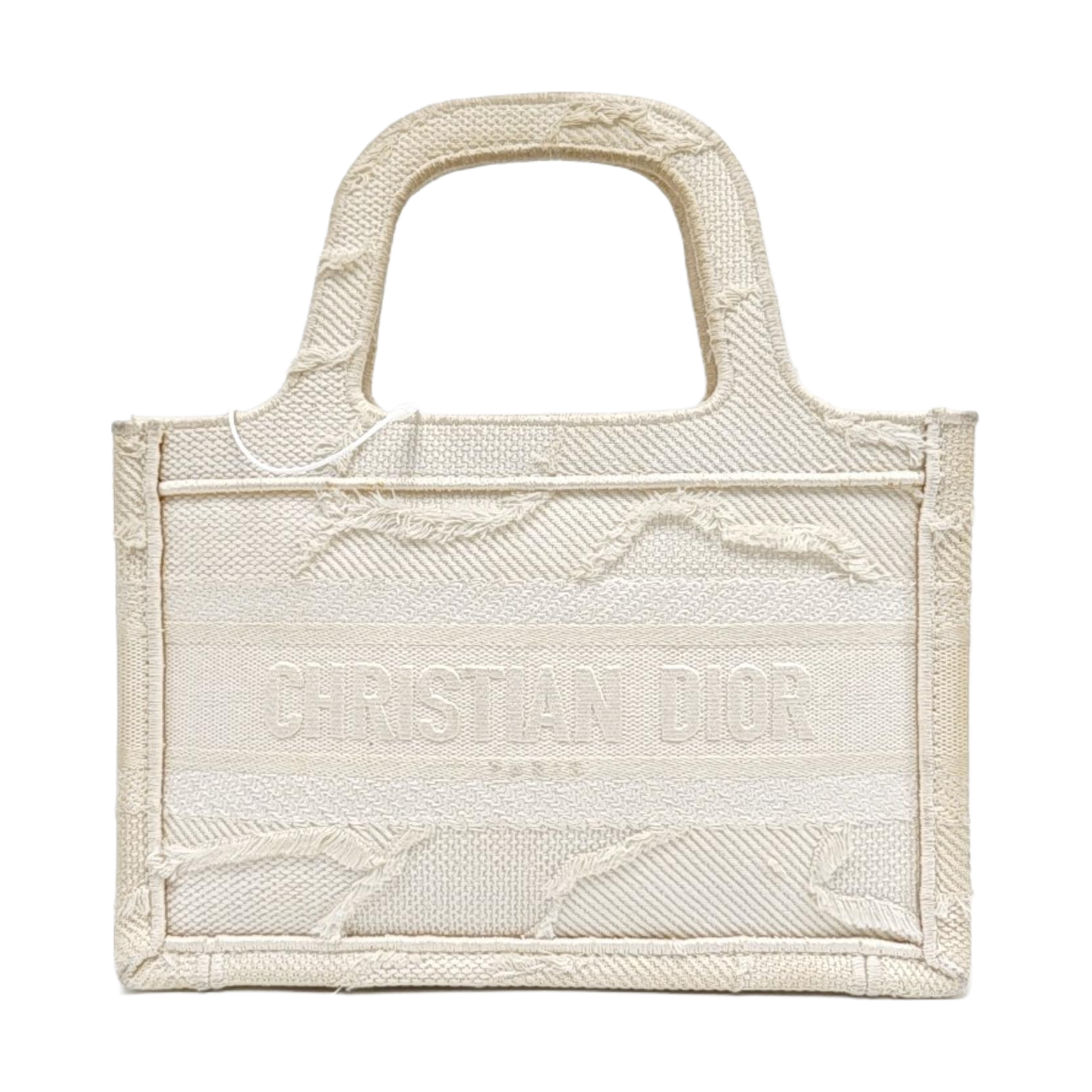 Authenticated pre-owned  Book Tote Mini Canvas White - Tote Bag at Looply