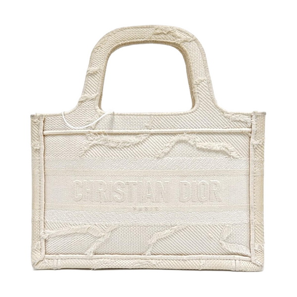 Authenticated pre-owned  Book Tote Mini Canvas White - Tote Bag at Looply