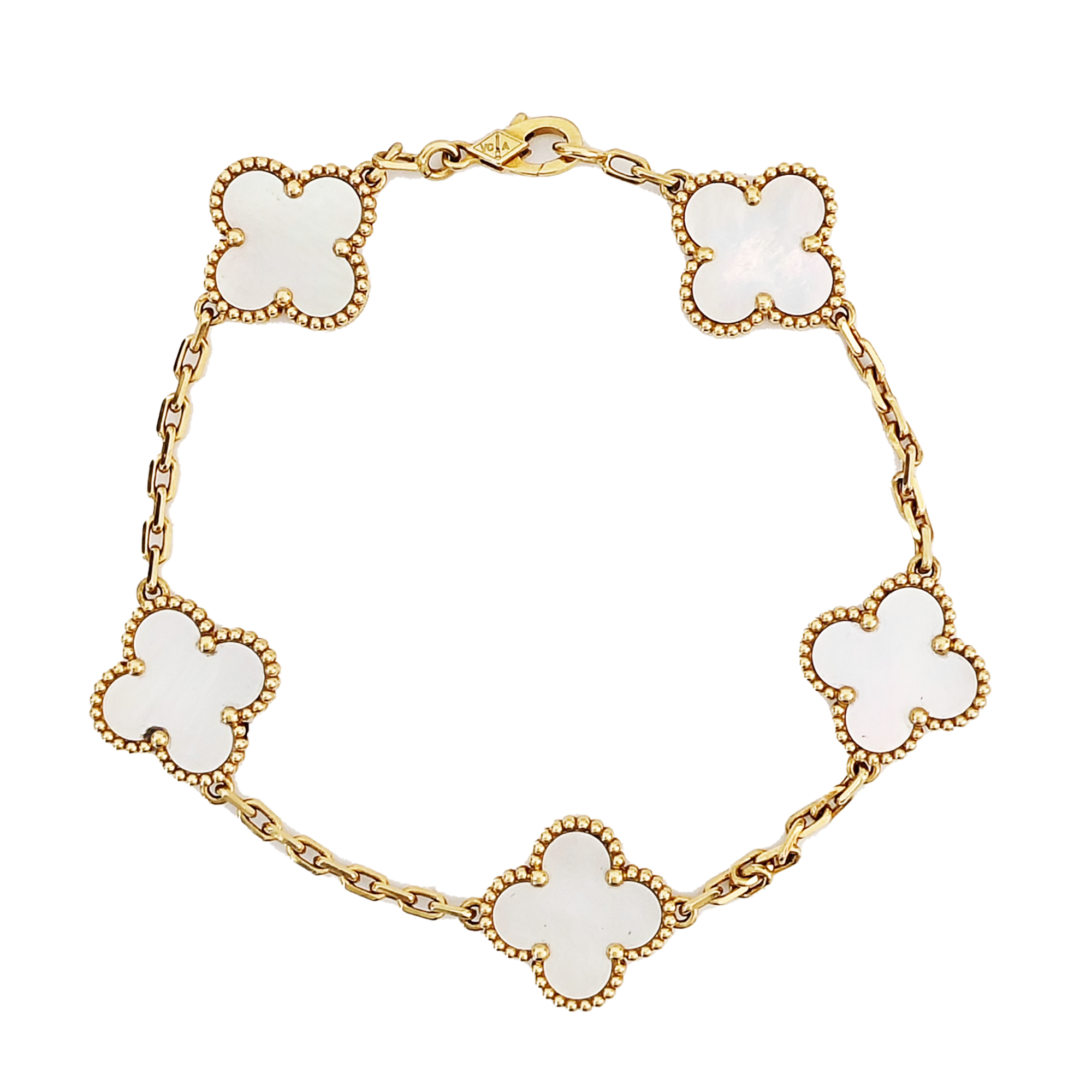 Vintage Alhambra 18k Gold Bracelet