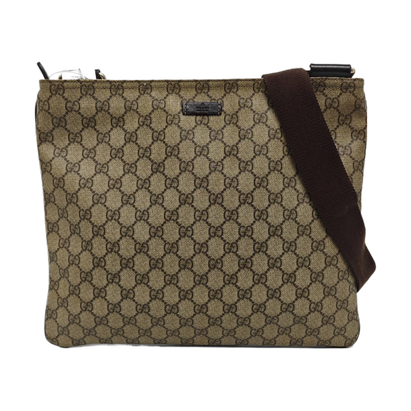 Monogram Coated Canvas Shoulder Bag Black