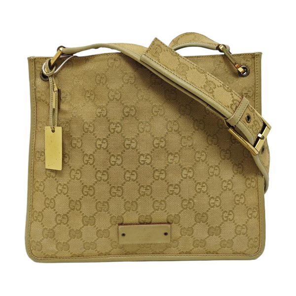 Monogram Canvas Tote Bag Beige