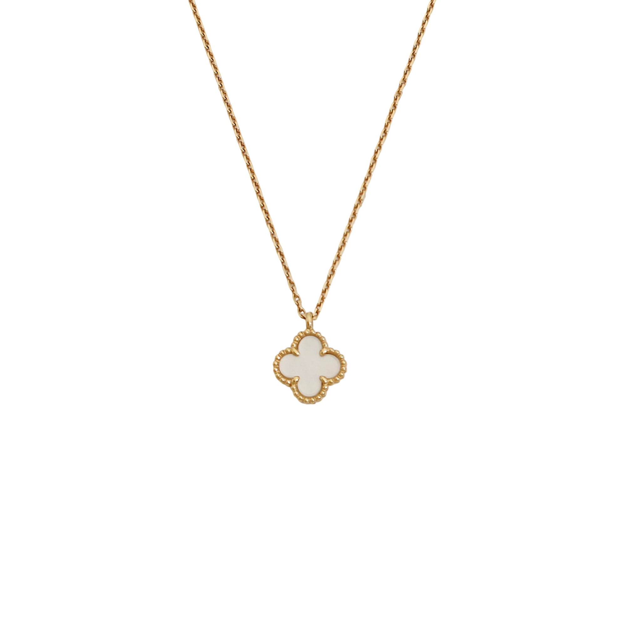 Sweet Alhambra 18k Gold Necklace