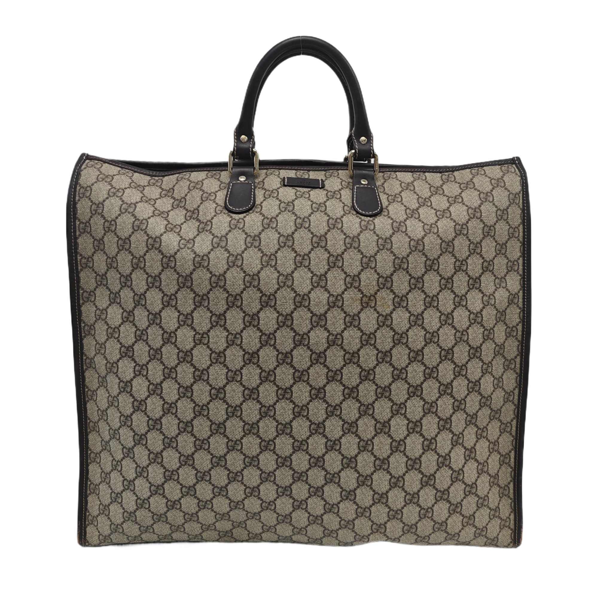 Monogram Coated Canvas Tote Bag Black