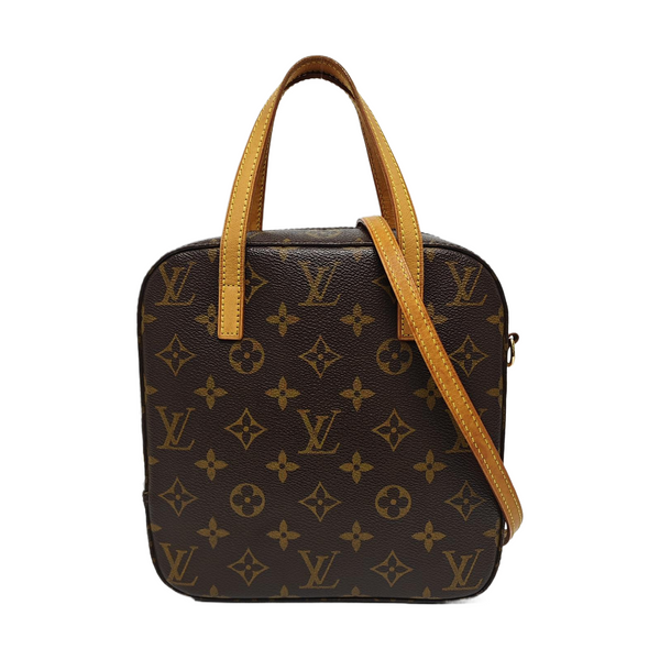 SPONTINI Monogram Coated Canvas Brown