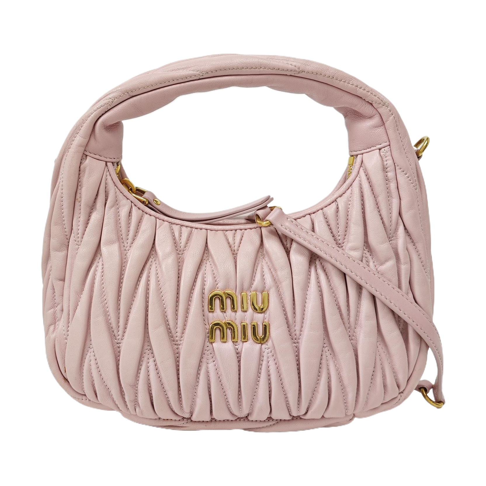 Wander Matelassé Mini Quilted Lambskin Pink