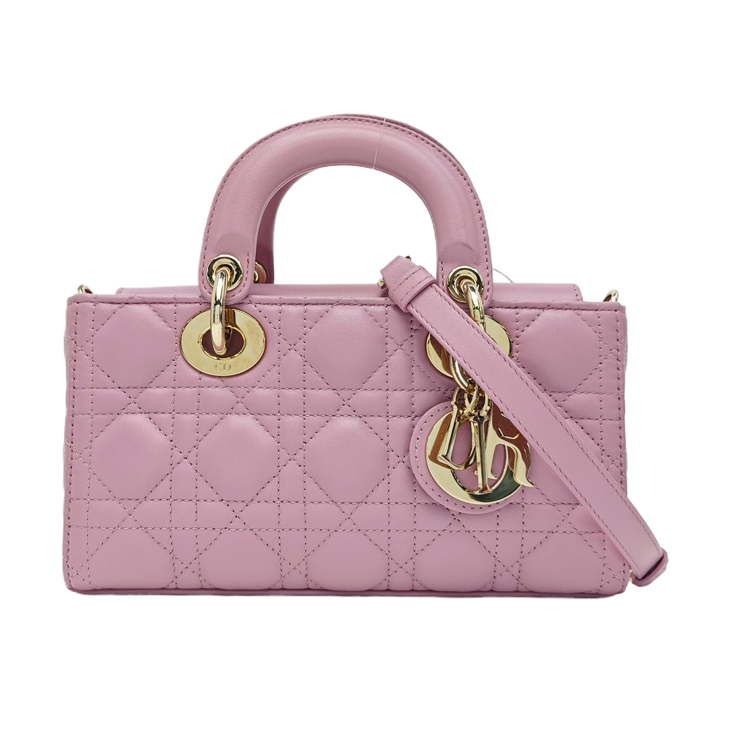 Lady D-Joy Small Cannage Lambskin Purple