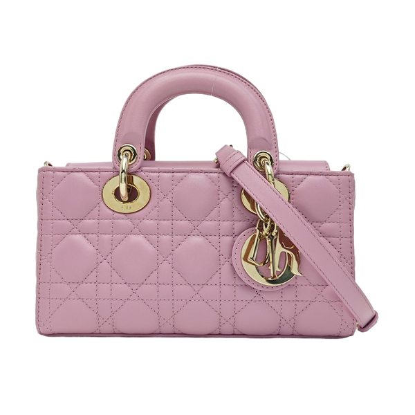 Lady D-Joy Small Cannage Lambskin Purple