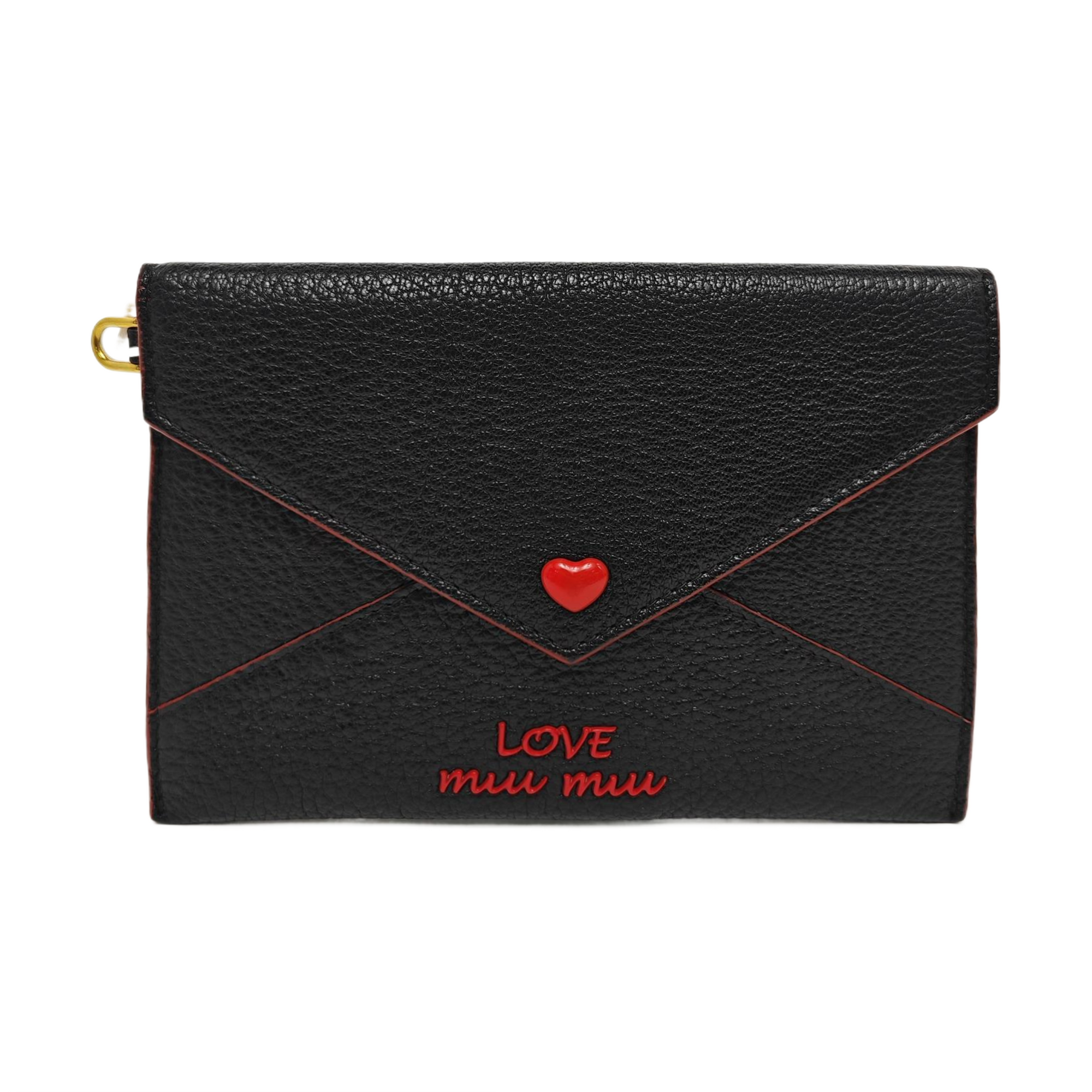 Love Lambskin Black Wallet