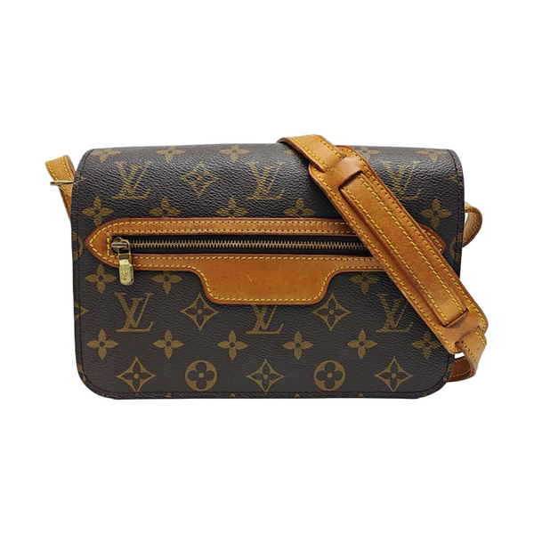 VINTAGE SAINT GERMAIN PM Monogram Coated Canvas Brown