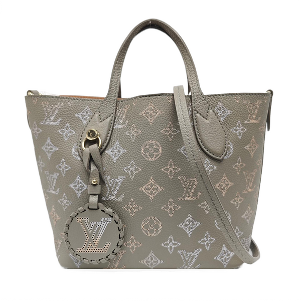 BLOSSOM PM Monogram Calfskin Gray