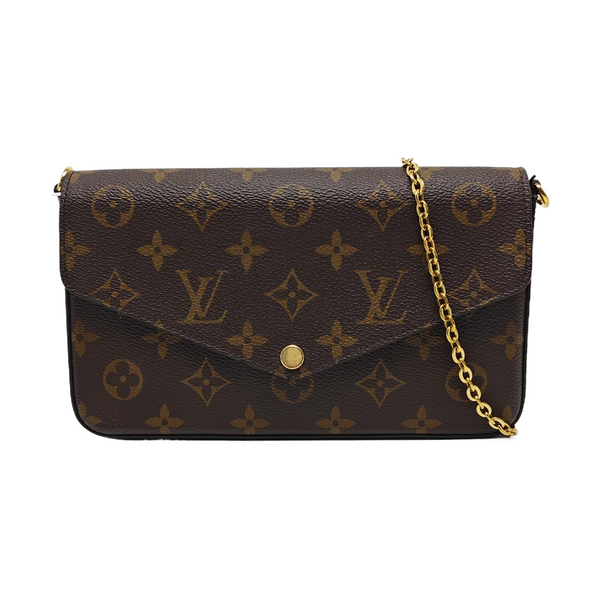 FÉLICIE Monogram Coated Canvas Brown