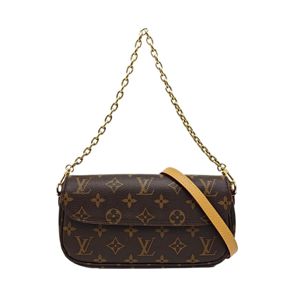 IVY Monogram Coated Canvas Brown