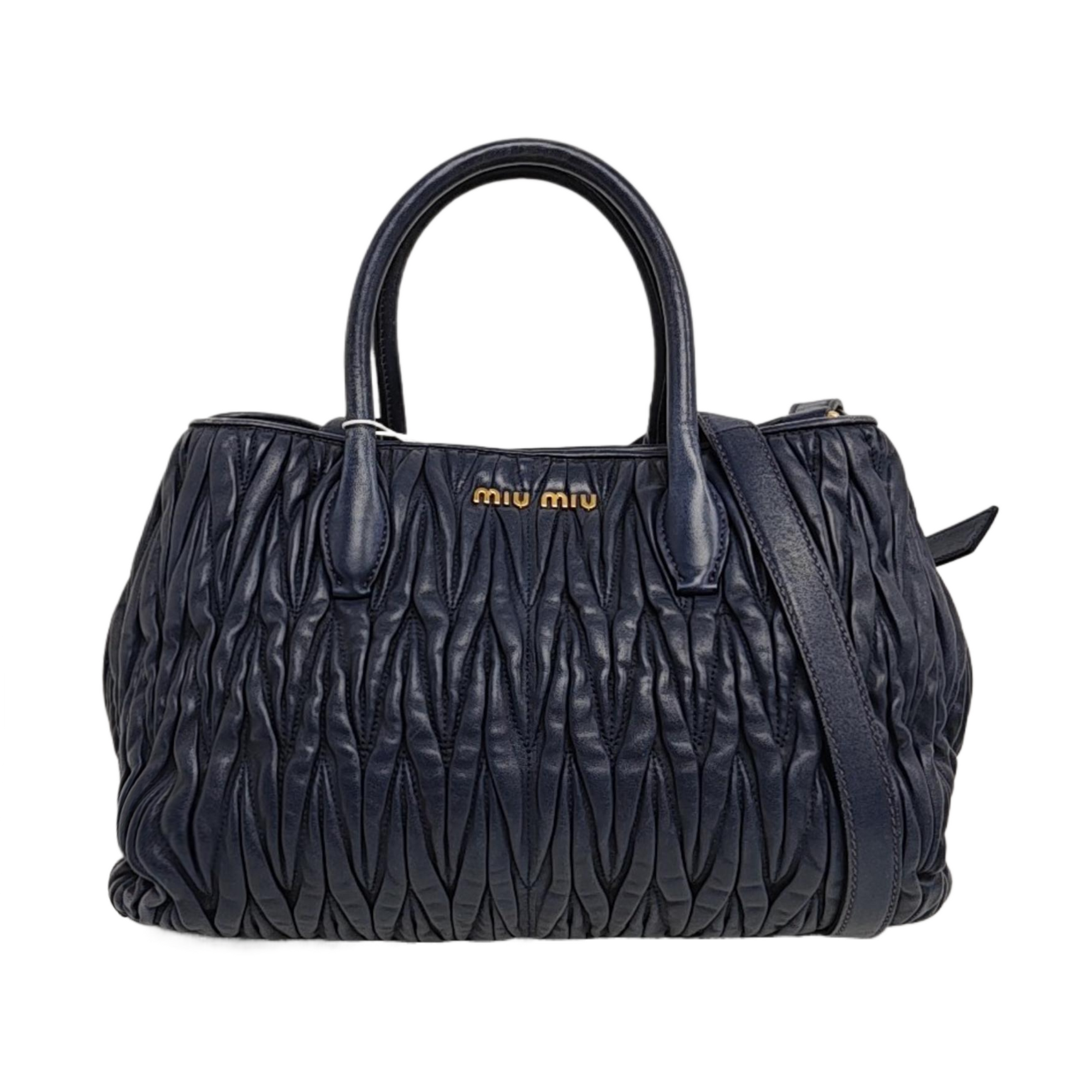 Avenue Quilted Lambskin Blue