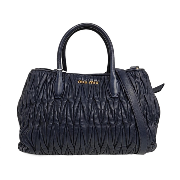 Avenue Quilted Lambskin Blue