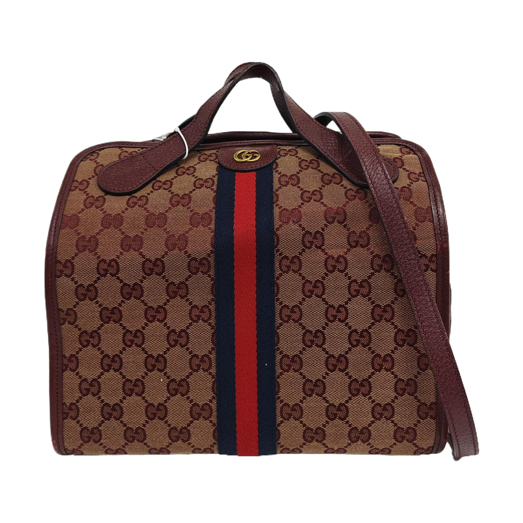 Monogram Canvas Shoulder Bag Red