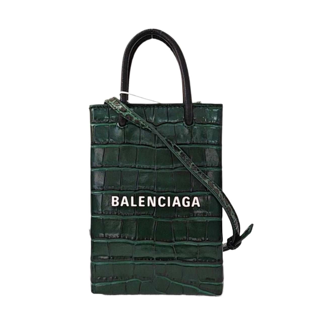 Shopping Bag Calfskin Green