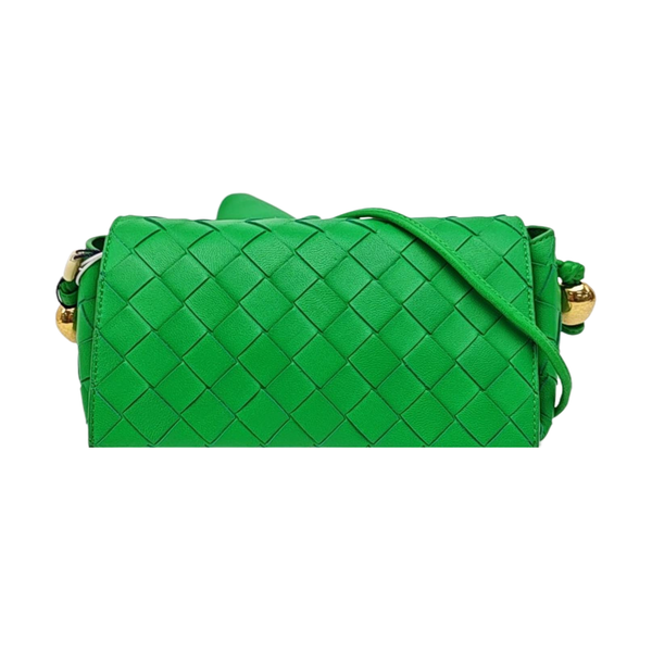 Lambskin Shoulder Bag Green
