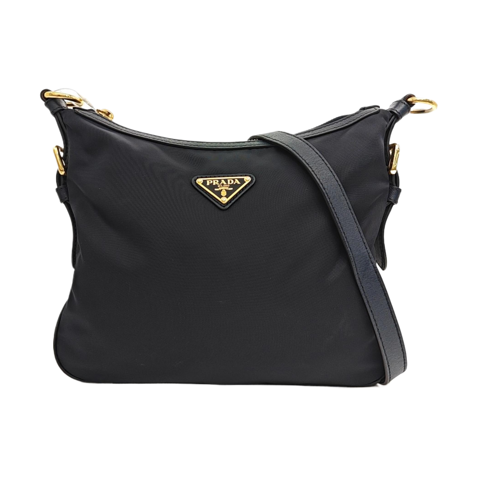 Nylon Shoulder Bag Blue