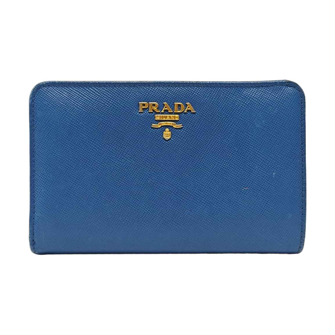 Saffiano Calfskin Card Holder Blue