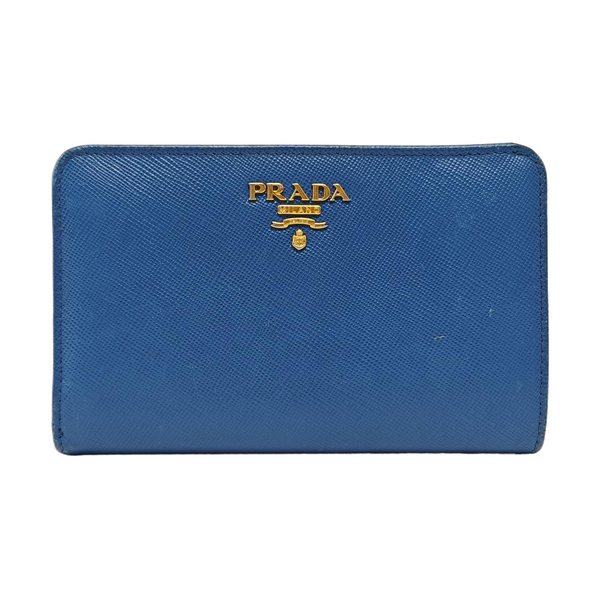 Saffiano Calfskin Card Holder Blue