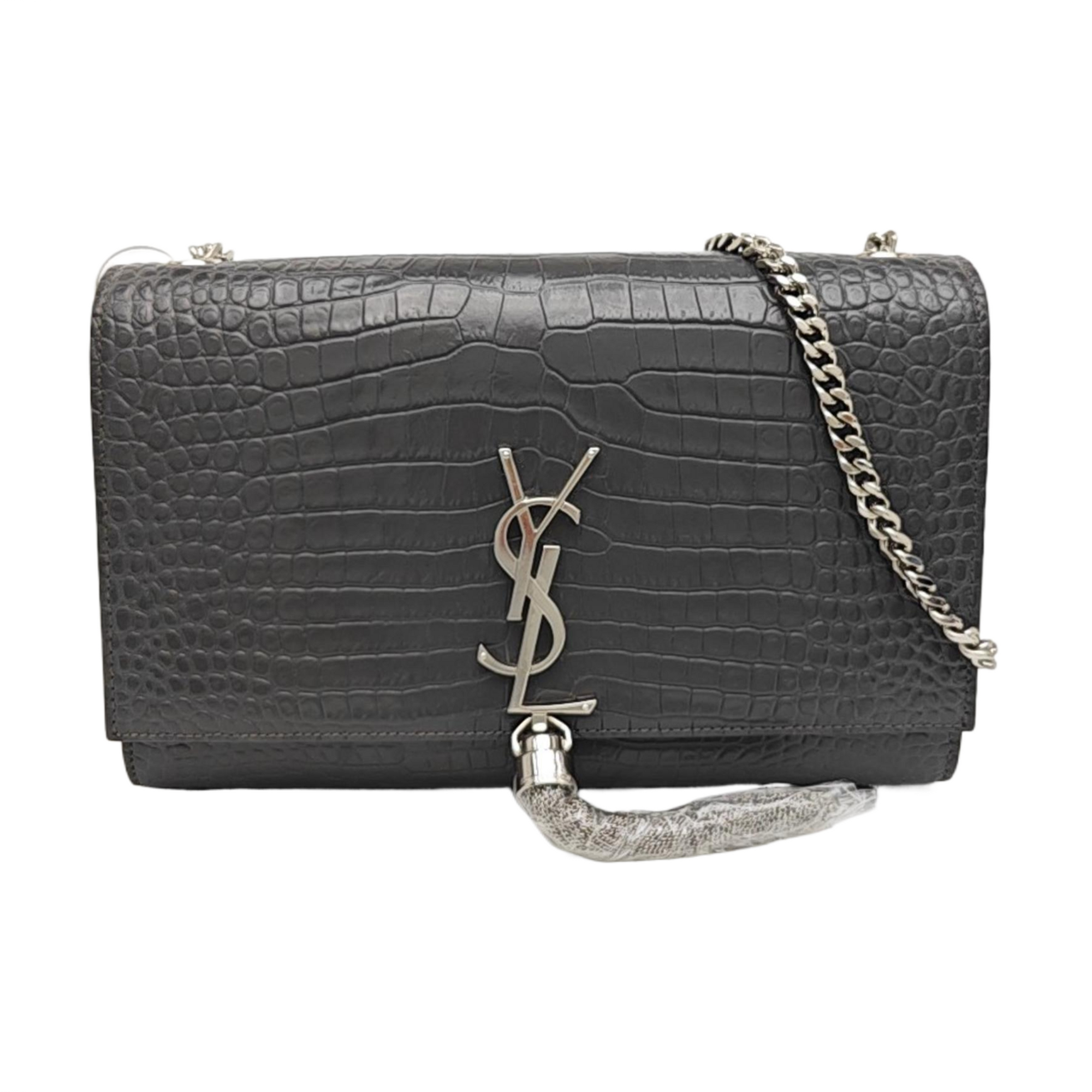 KATE Medium Calfskin Gray