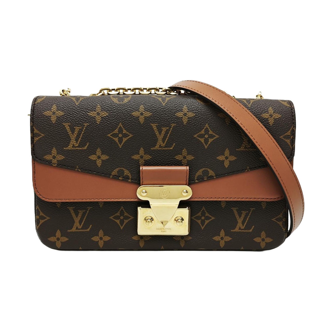 MARCEAU Monogram Coated Canvas Brown