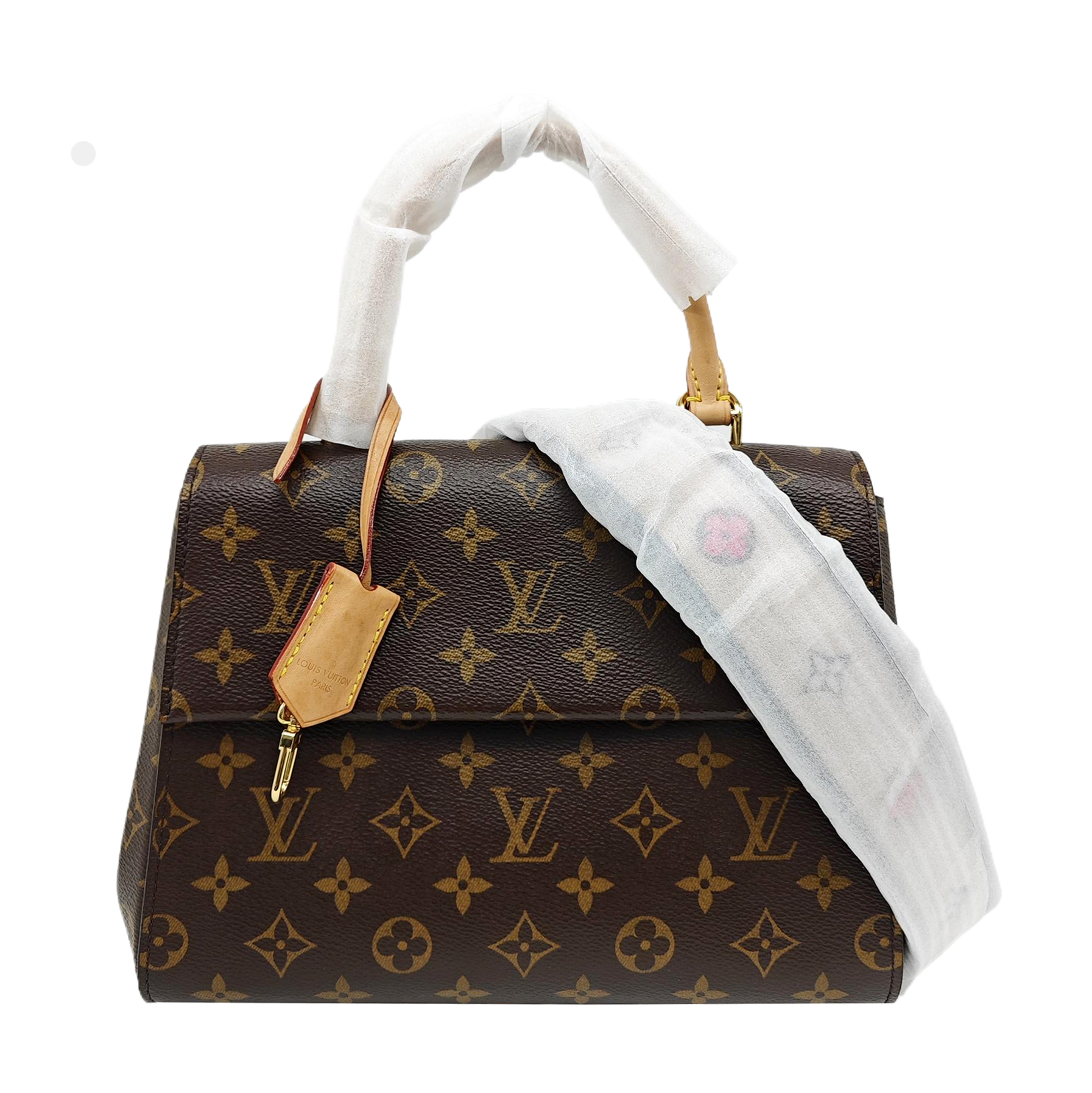 CLUNY Monogram Coated Canvas Brown