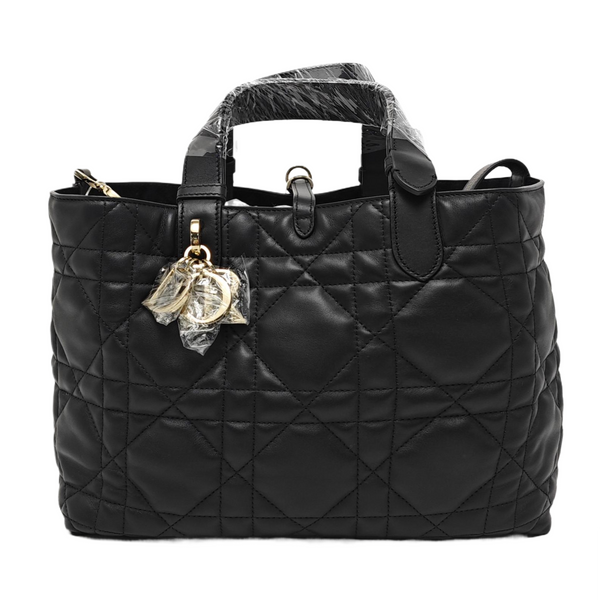 Toujours Medium Cannage Calfskin Black