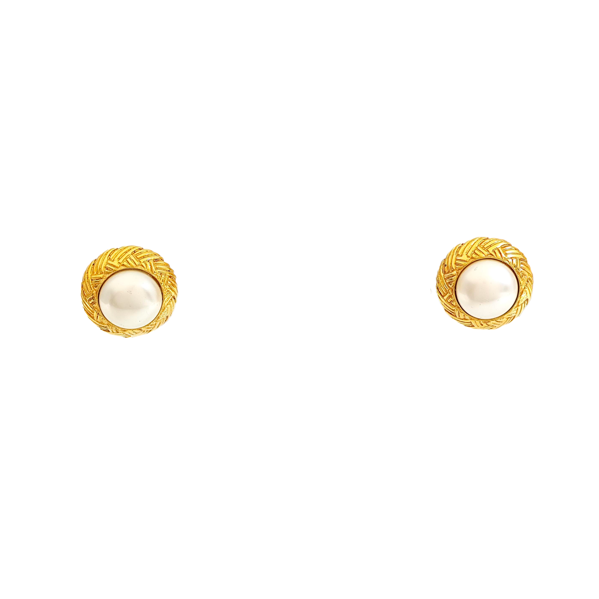 Metal Gold Clip On Earrings