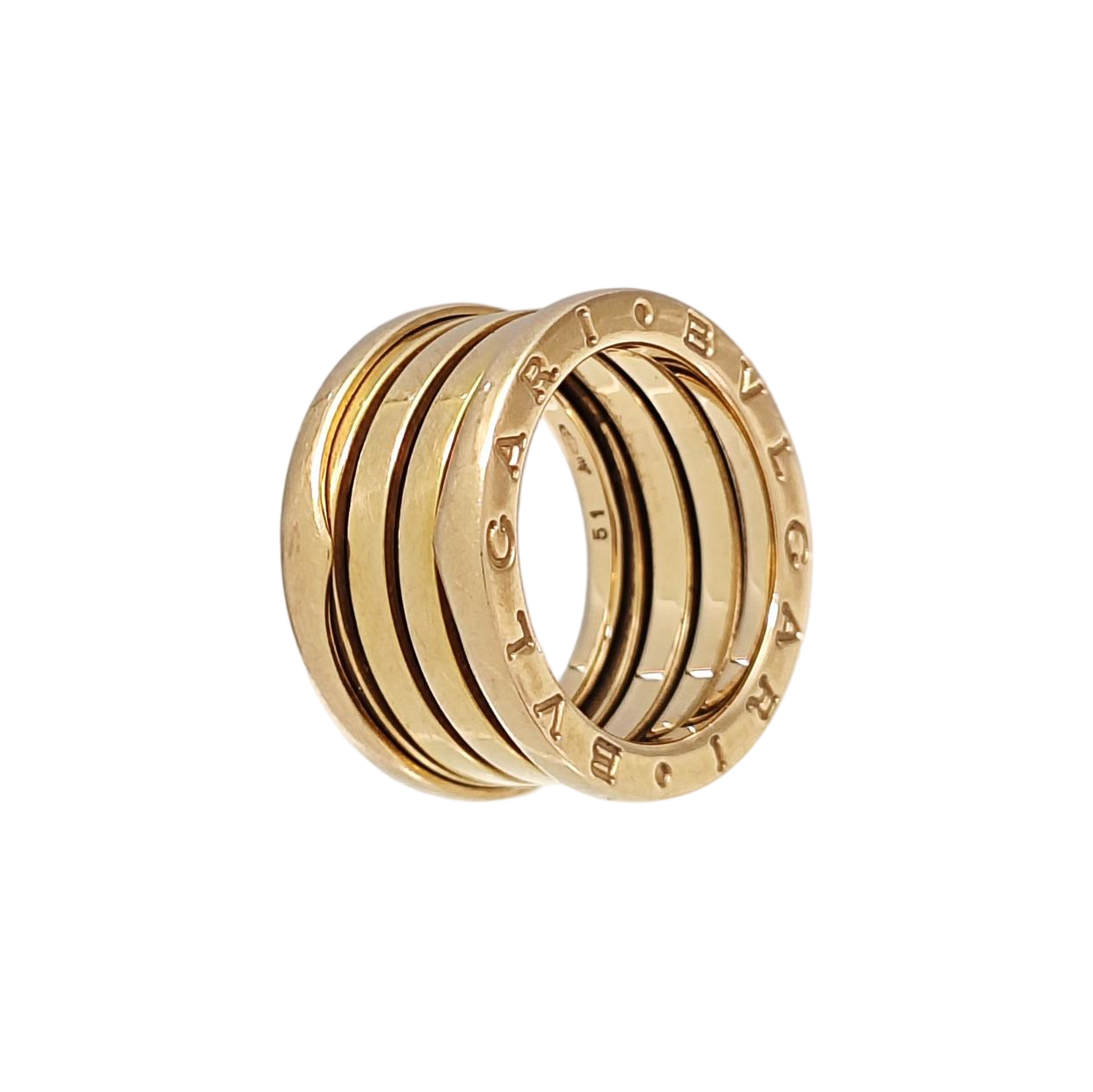 B.ZERO1 18k Rose Gold Ring EU 51