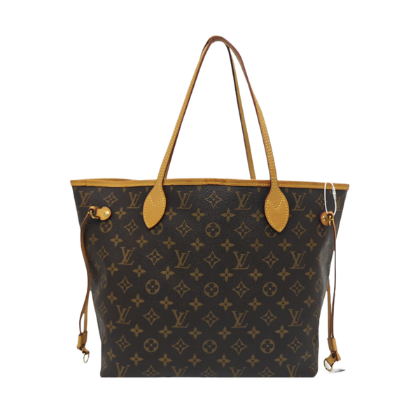 NEVERFULL MM Monogram Coated Canvas Brown