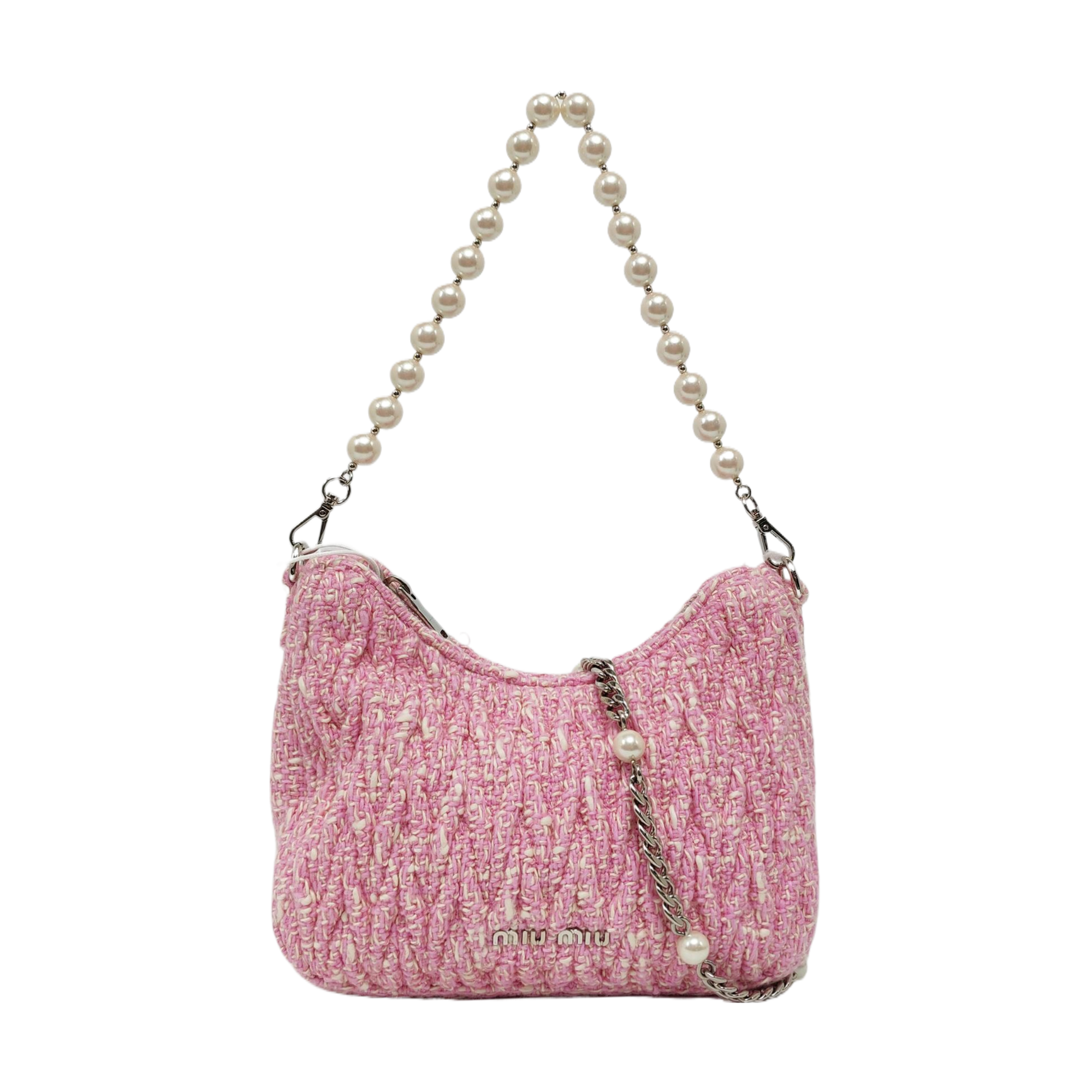 Fabric Crossbody Bag Pink