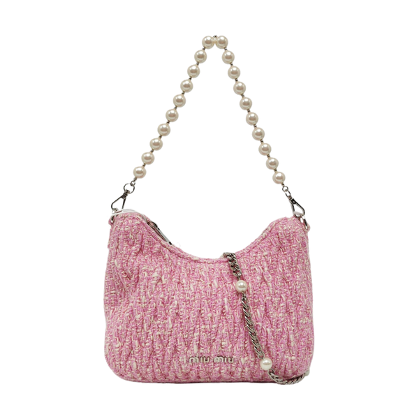 Fabric Crossbody Bag Pink