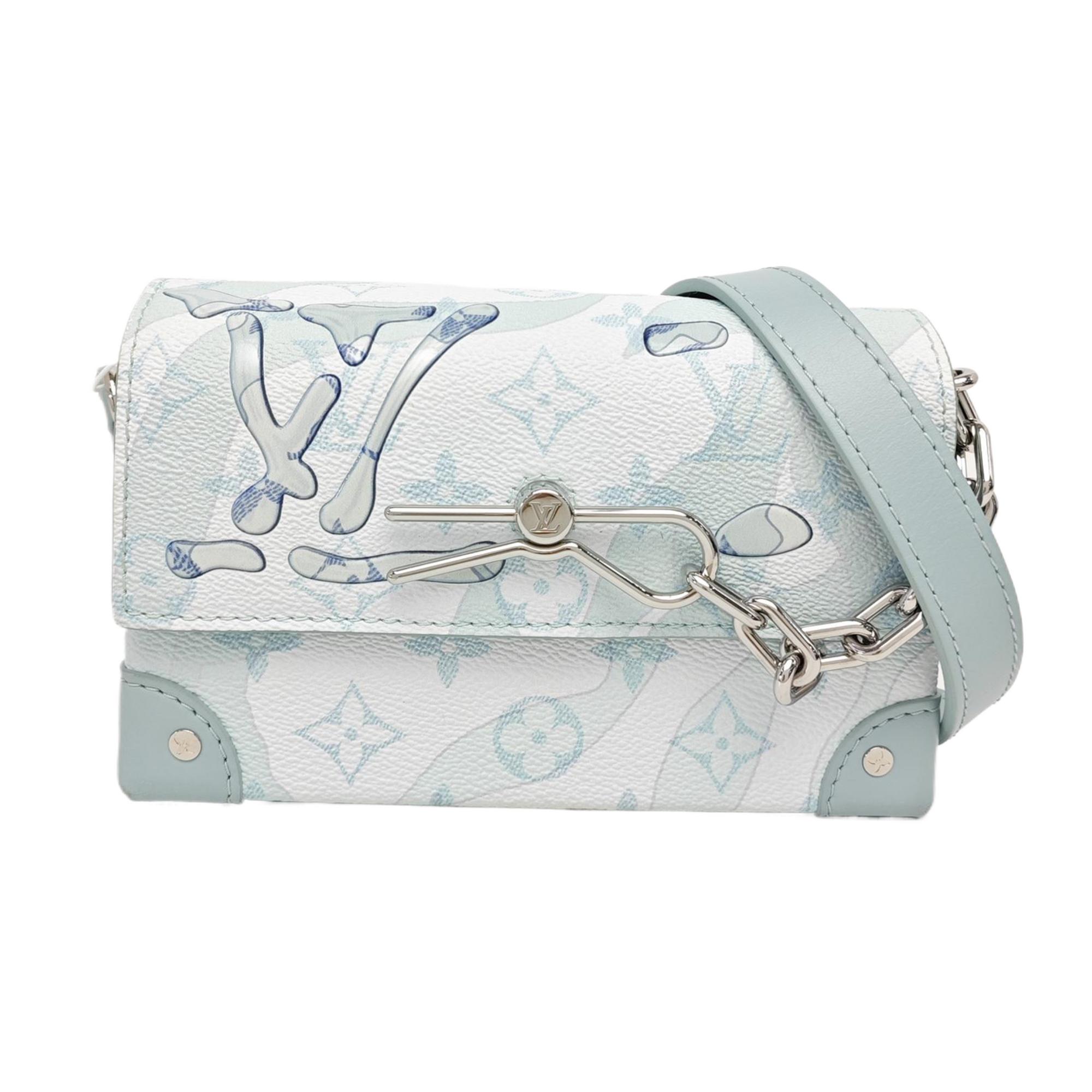 STEAMER Mini Monogram Coated Canvas Blue